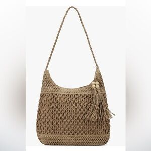 NWT Straw Packable Large Beach Bag The Tote Hobo Bag Crossbody Purses Straw Bags